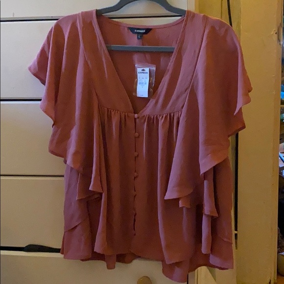 Express Tops - NWT Express Pink Women’s Shirt